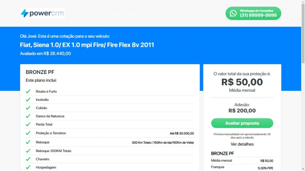 Você ainda consulta o site FIPE pra gerar cotação? Com Power CRM